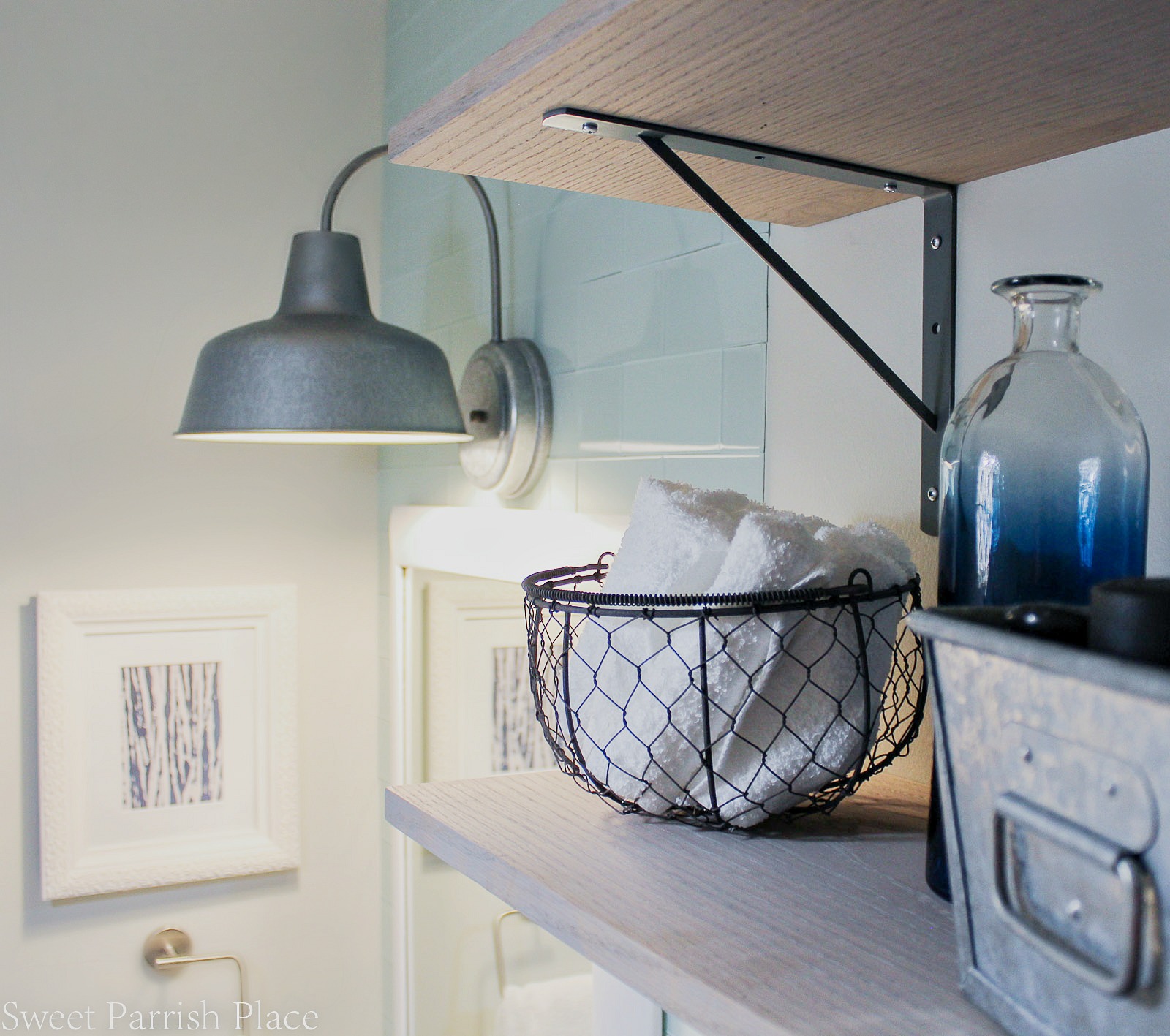 Boho eclectic bathroom reveal