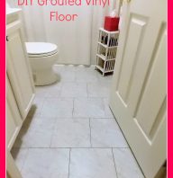 DIY Grouted Vinyl Floor Reveal and Tutorial