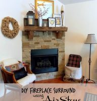 DIY Fireplace Surround- Using AirStone