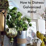 Trashtastic Tuesday- How to Distress Galvanized Metal