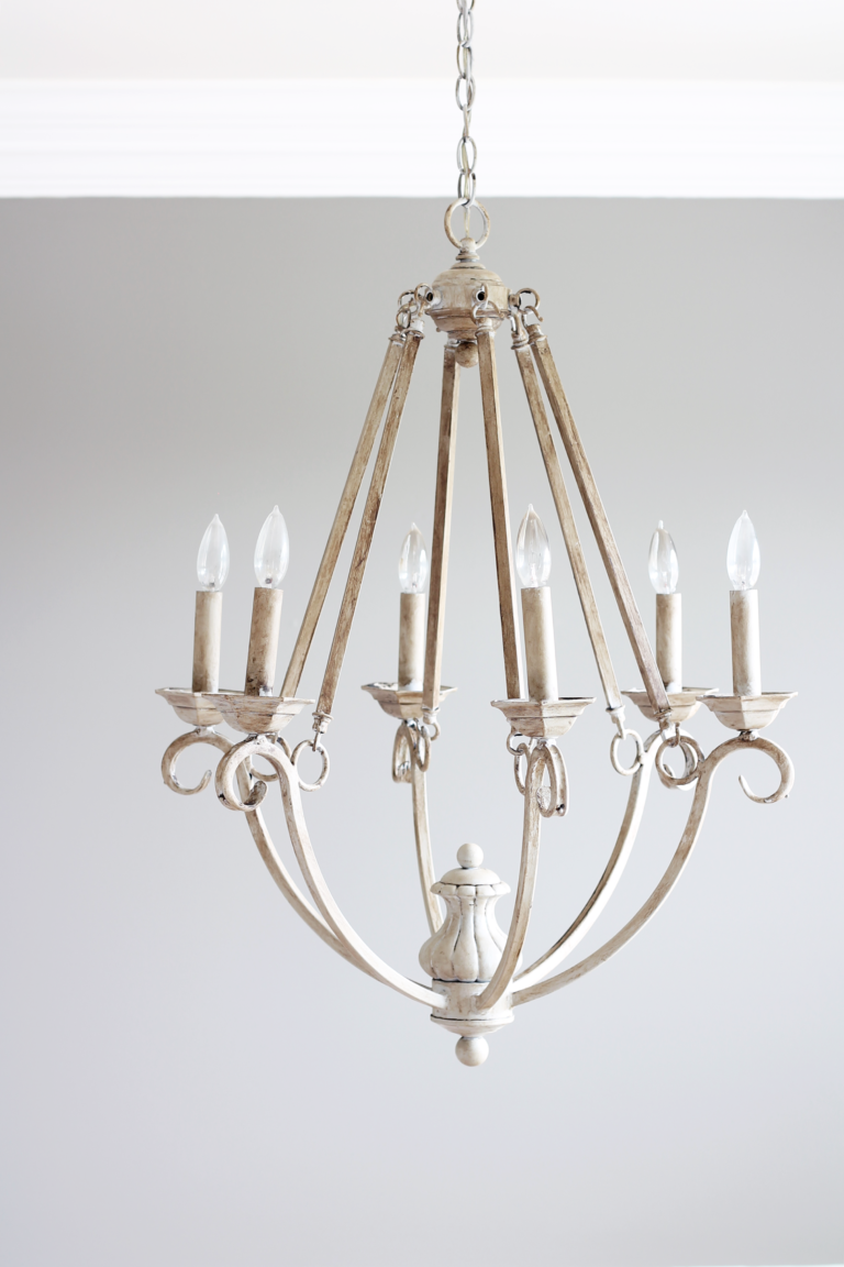 chalk painted chandelier-totally terrific tuesday #130 weekly favorite