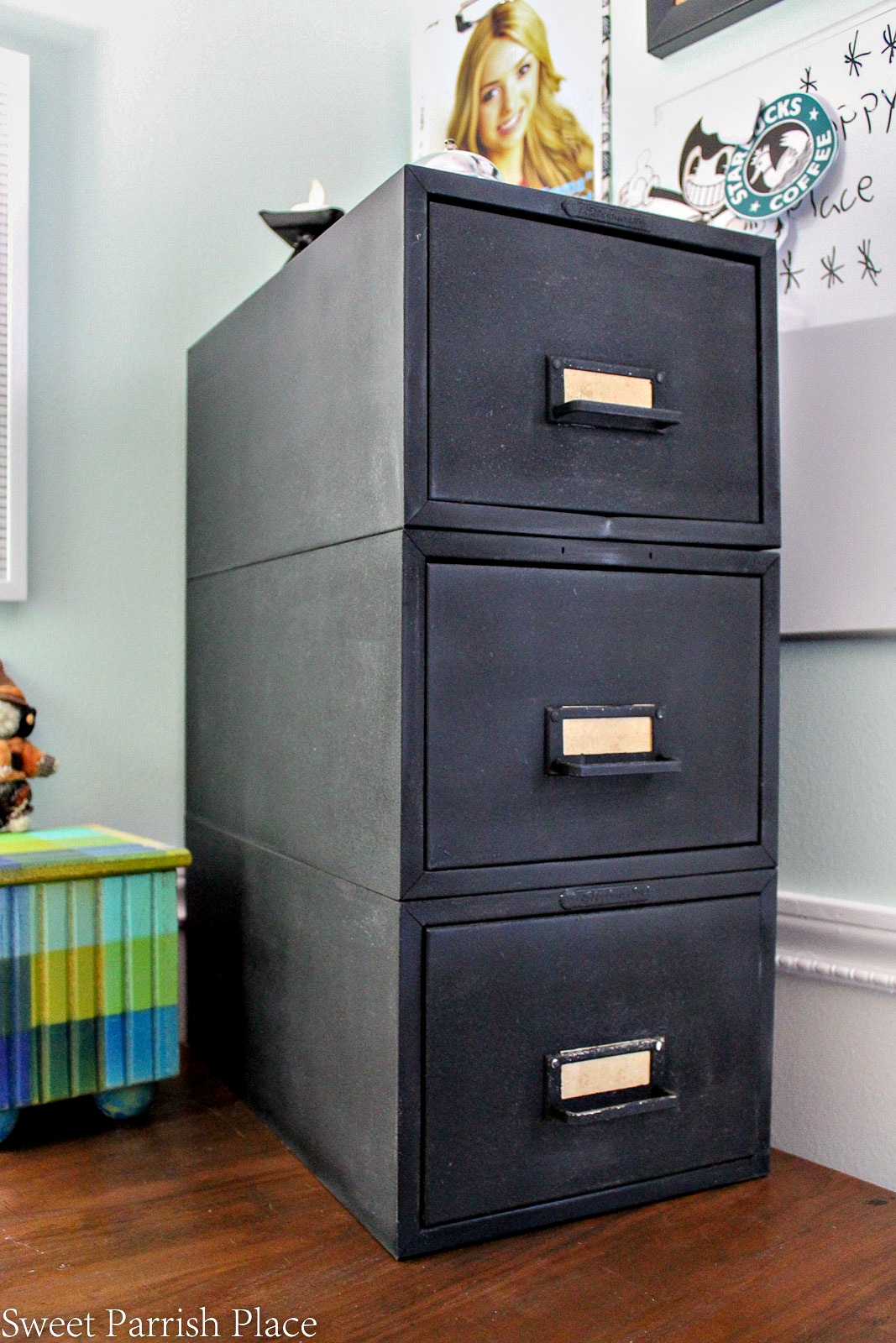 how to make over a file cabinet