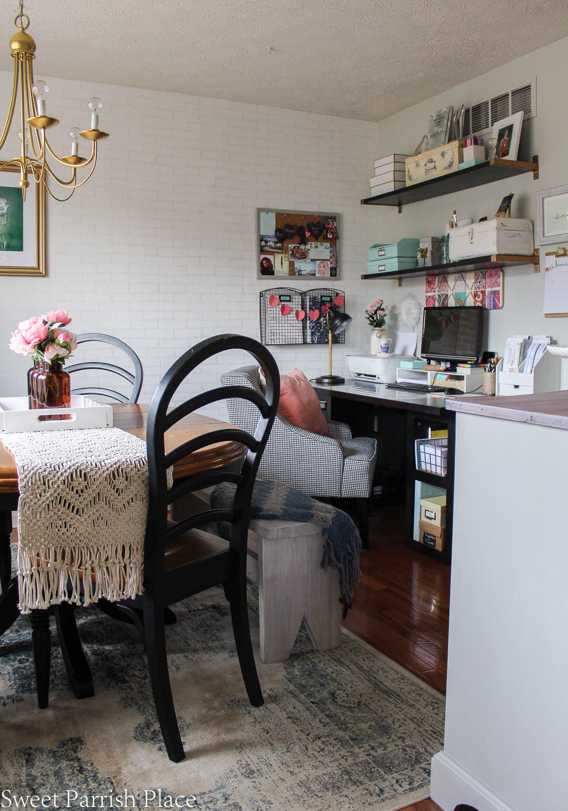 Modern Farmhouse Dining Room before photo of office