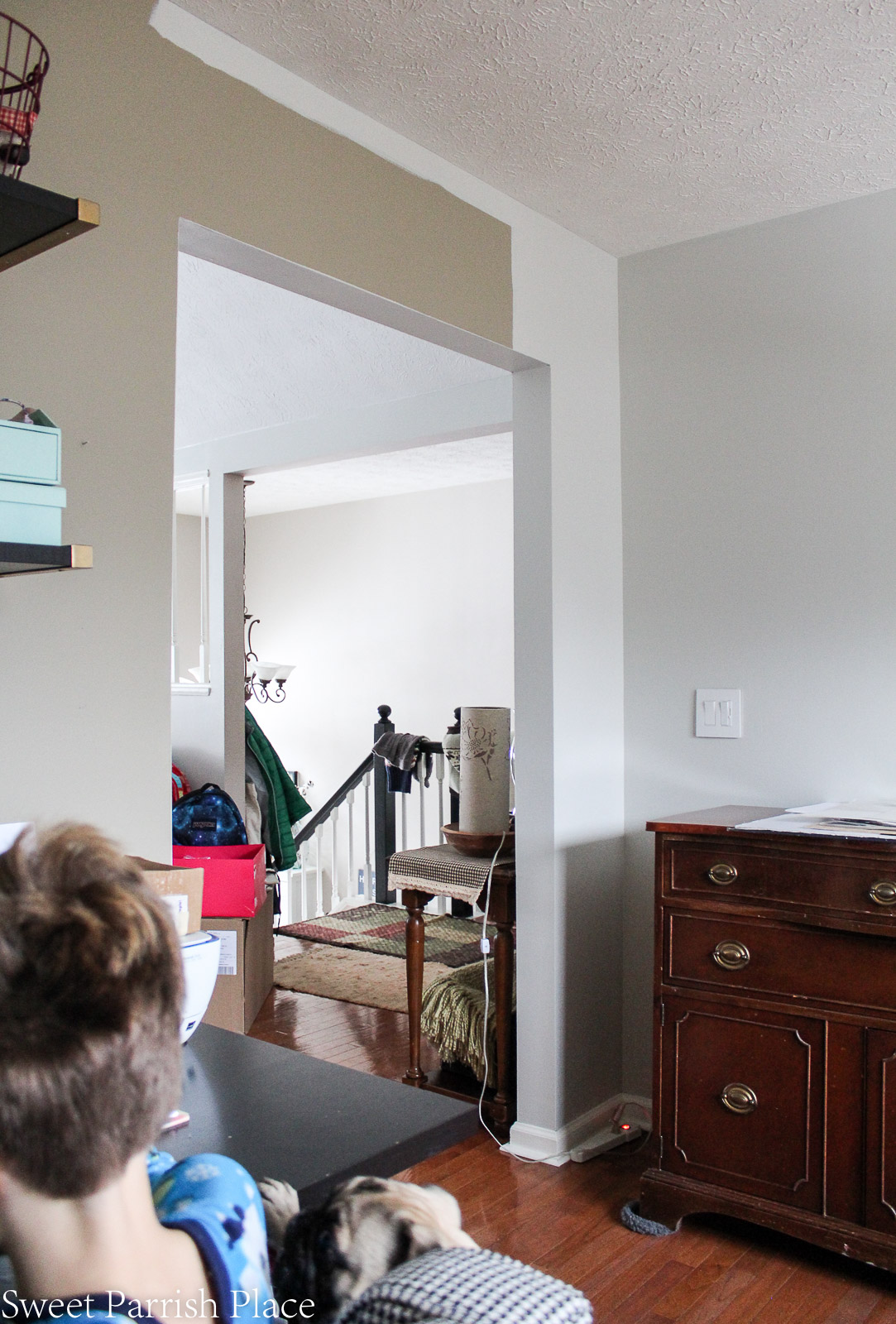 painting the dining room