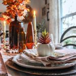 Cozy Blush And Amber Tablescape