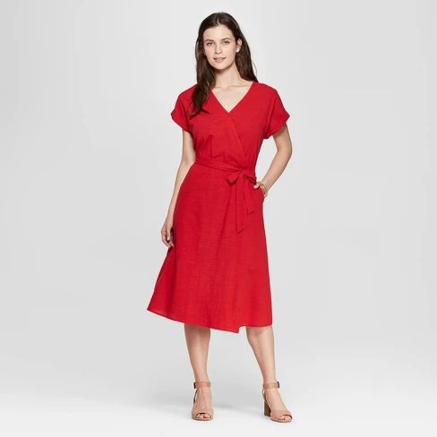 Universal thread midi wrap dress