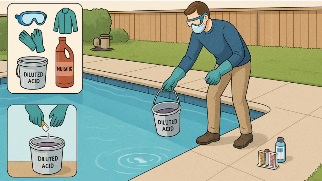 1. Add Acid to Lower Alkalinity
