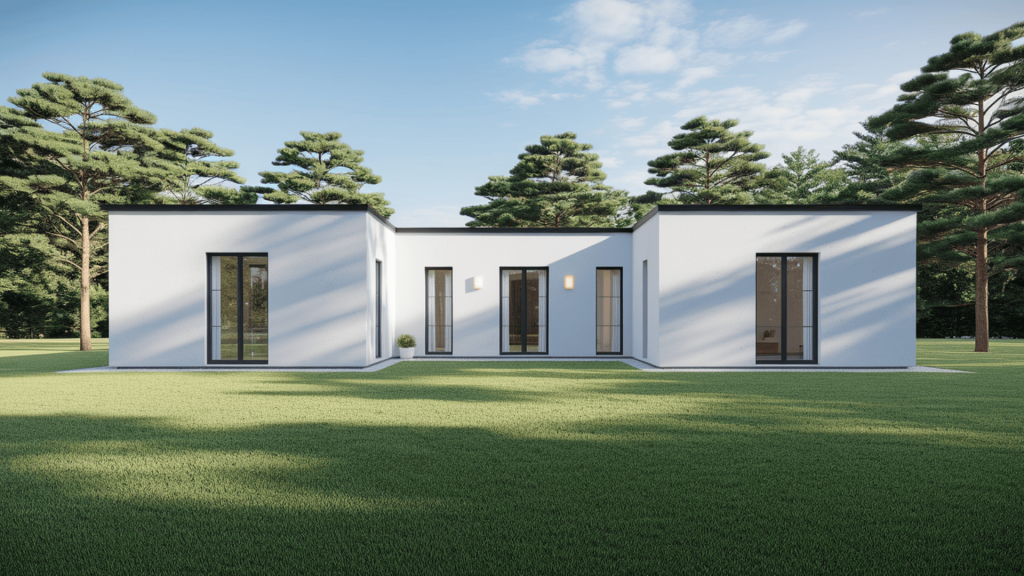 12. Classy White Concrete Building
