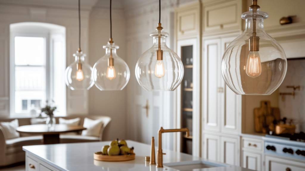 14. Glass Pendant Lights
