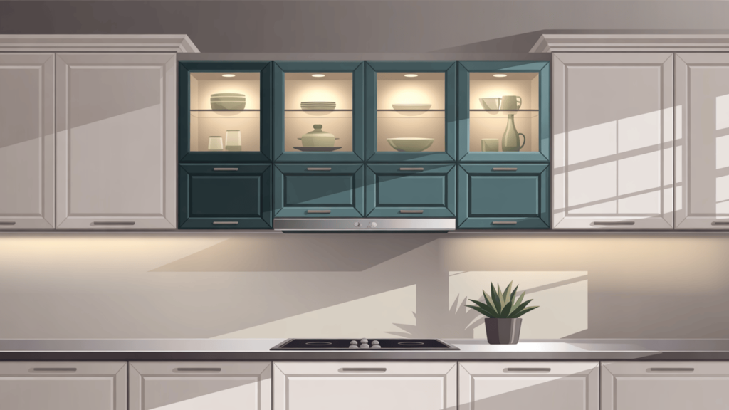 2. Adding Small Cabinets On Top
