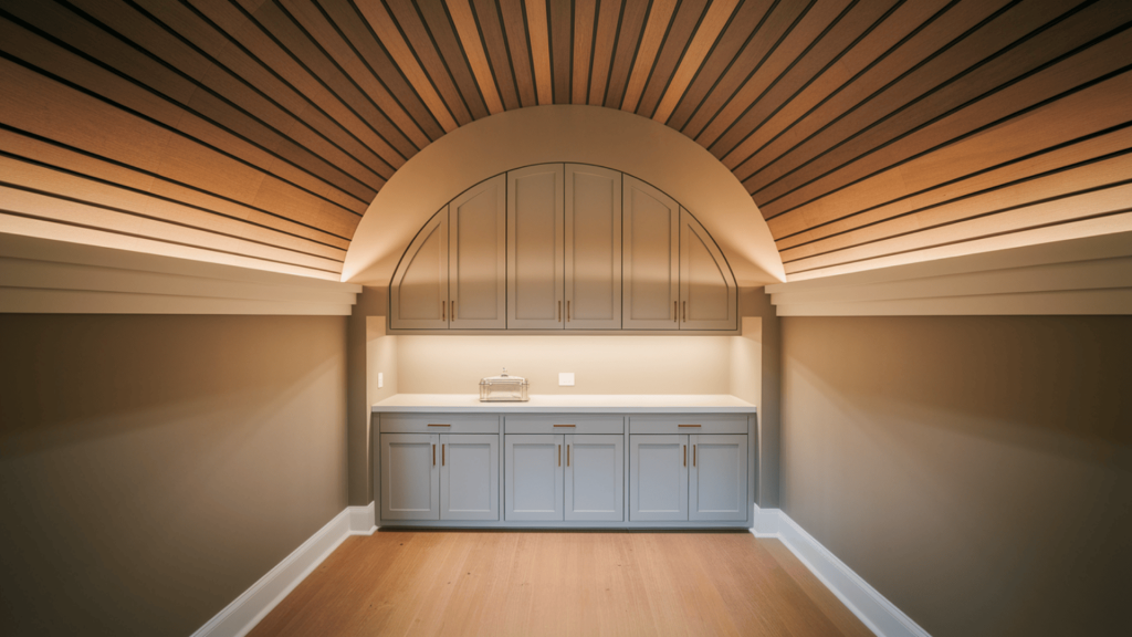 26. Barrelled Ceiling in Butler's Pantry

