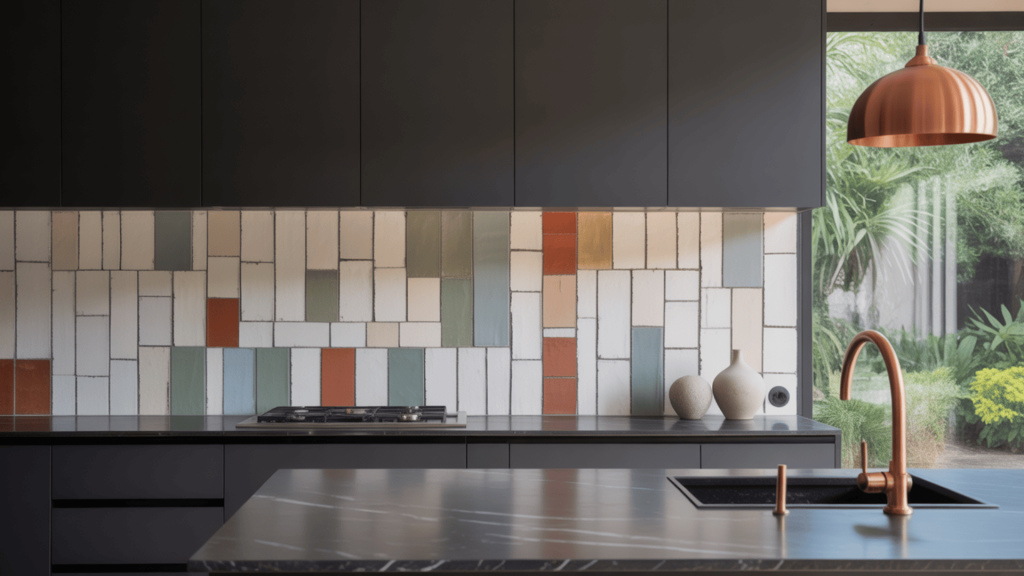 31. Deconstructed Tile Backsplash
