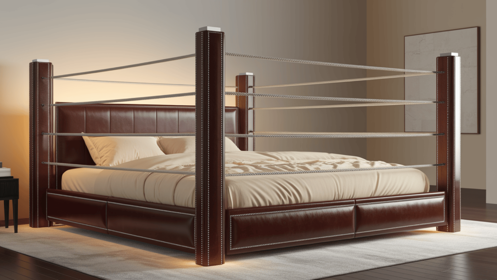 4. Luxury Boxing Ring Bed
