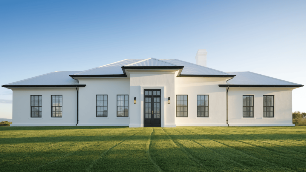 5. Black Trim to Add Class to the White House

