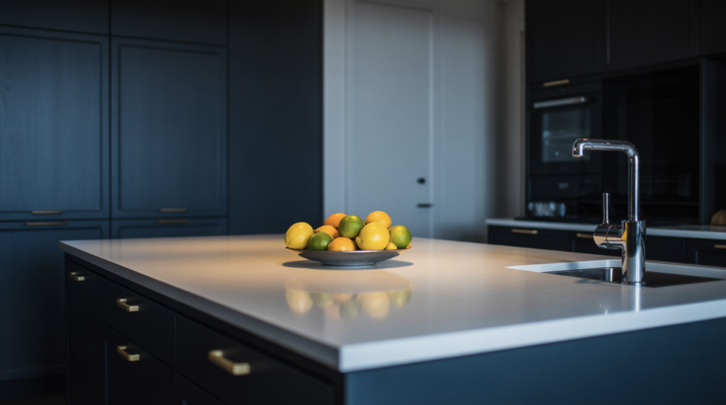 5. Blue-Black Cabinets
