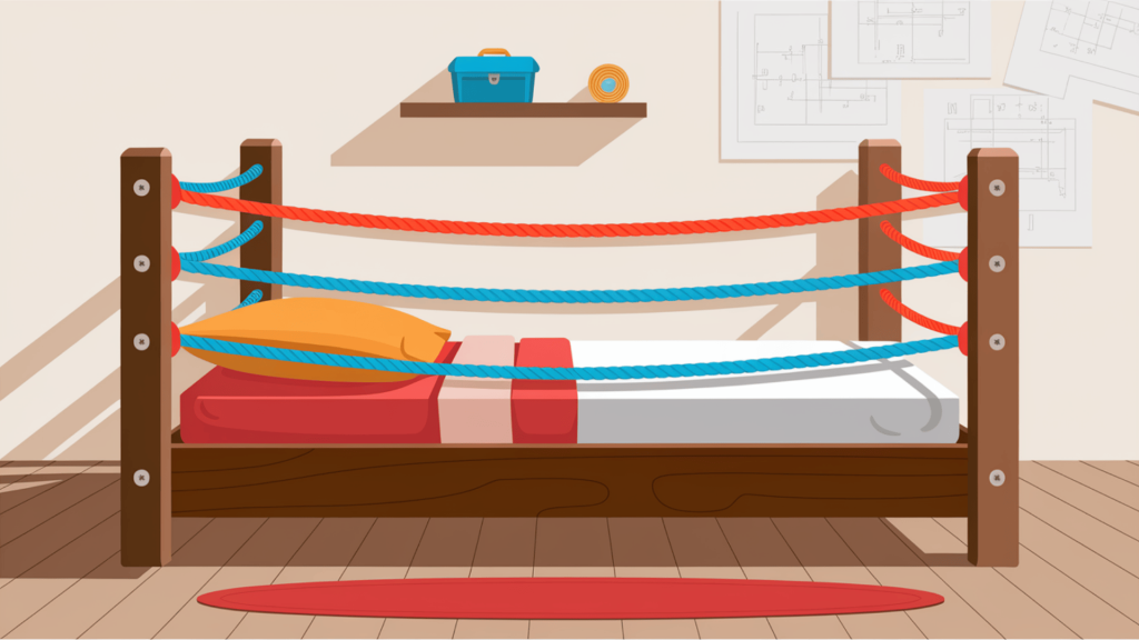 5. DIY Boxing Ring Bed
