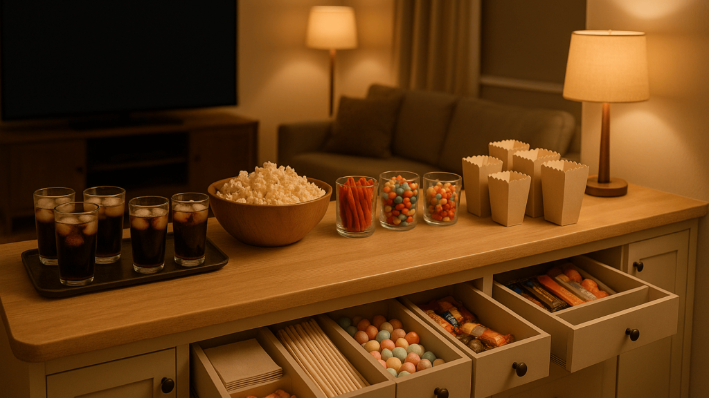 7. Home Cinema Snack Bar
