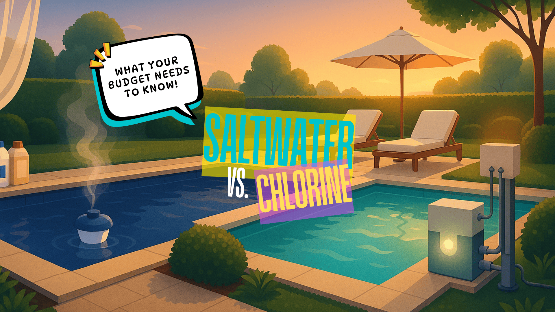 Chlorine vs. Salt: The Pool-timate Cost Showdown