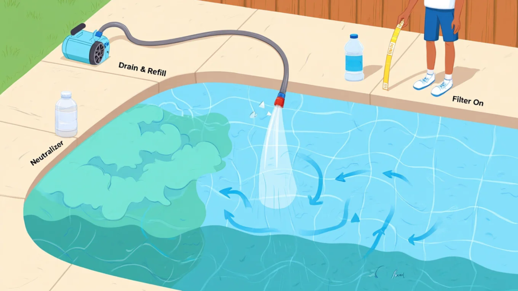 Fixing Cloudy Water Caused by Too Much Chlorine
