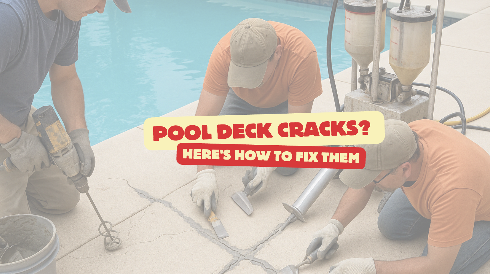 Fixing Pool Deck Cracks: DIY or Professional?