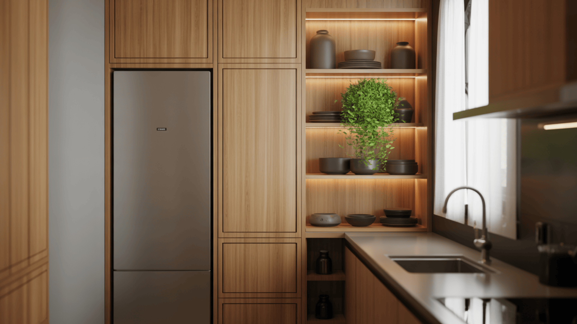 From Counter to Crown: Tower Cabinet Chic
