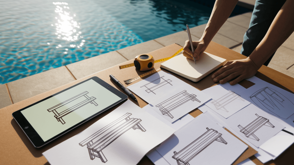 Planning Your Poolside Bench Design
