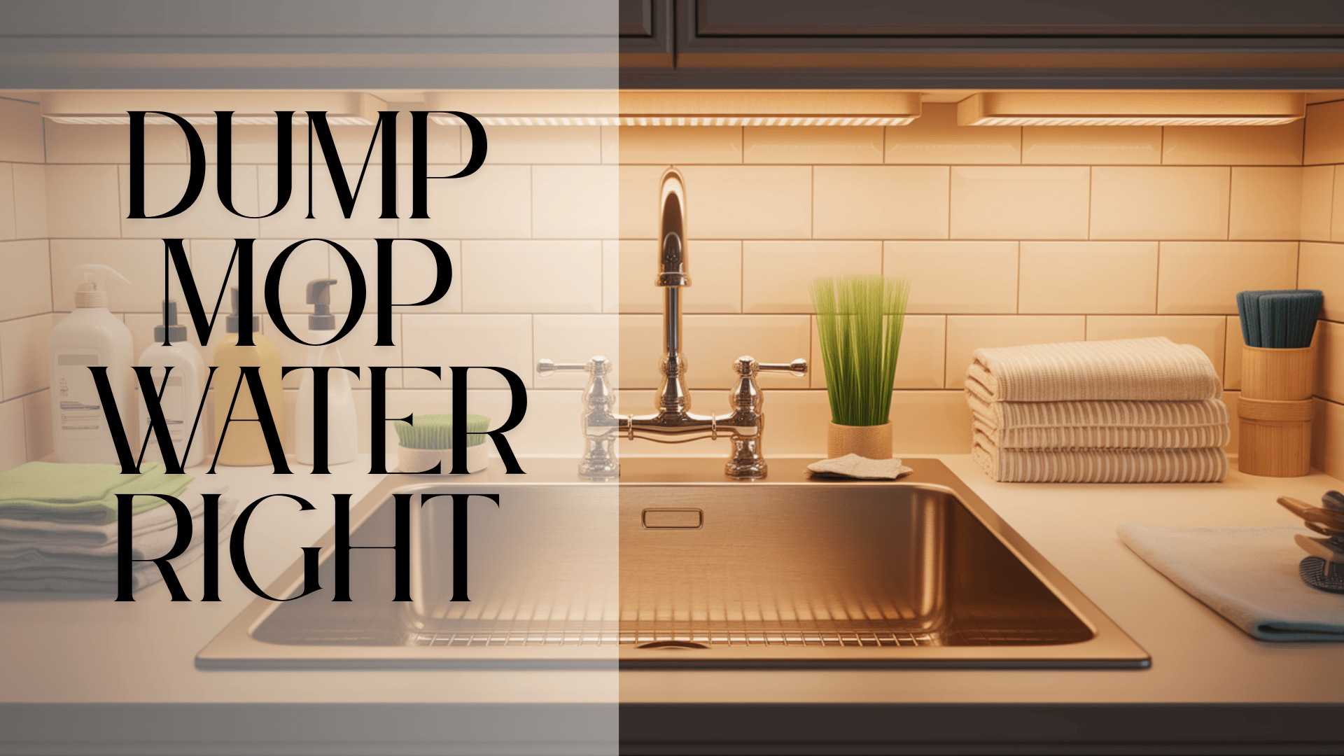 Say Goodbye to Mop Water Mess with the Right Sink