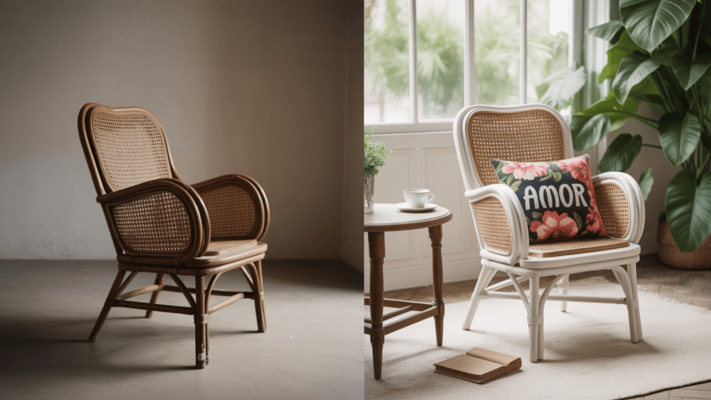The Art of Painting Rattan: Before and After Magic