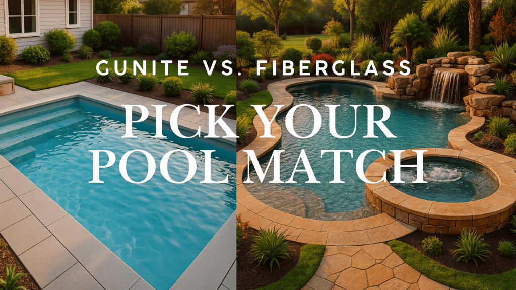 The Pool Face-Off: Gunite or Fiberglass?