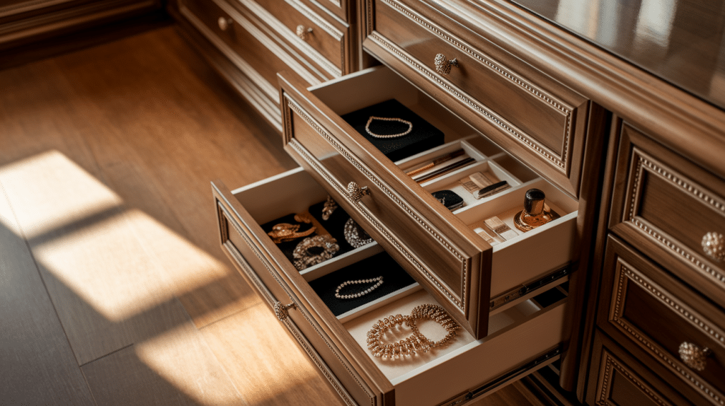 Hidden-Vanity-Drawers