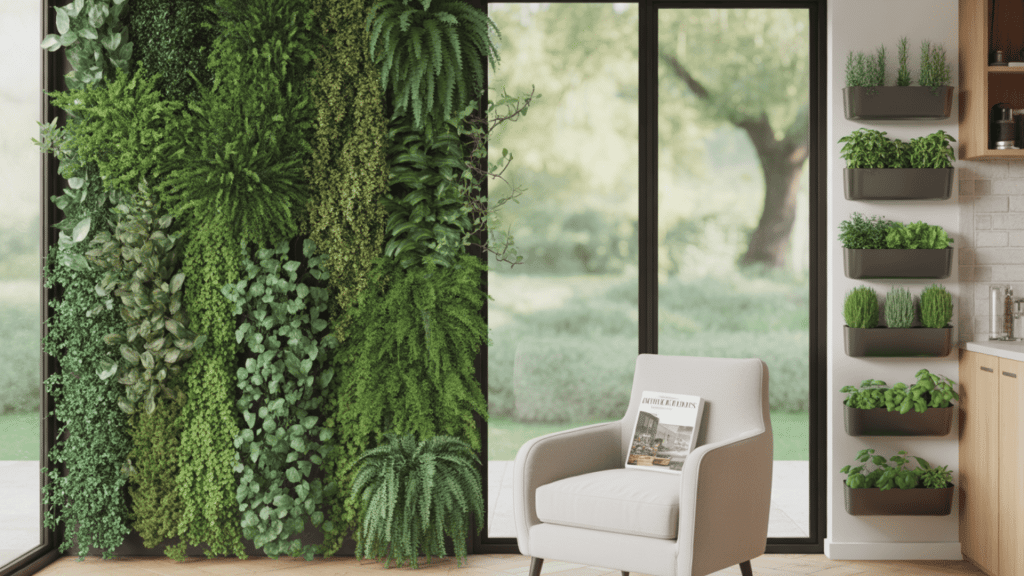 Indoor-Living-Wall-With-Herbs-Or-Moss-For-Vertical-Greening-In-Modern-Nature-Inspired-Home