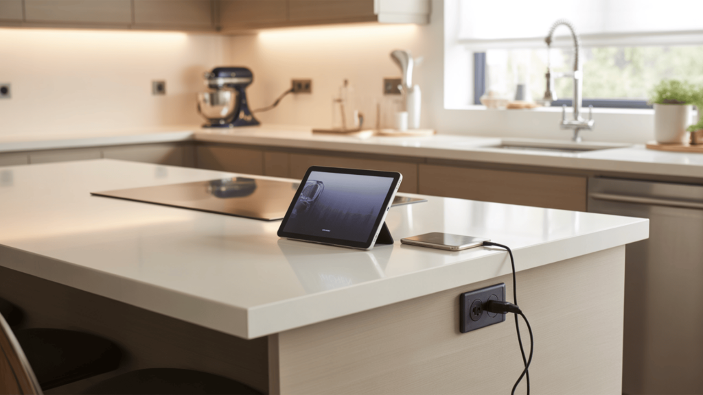 Kitchen-Island-With-Under-Counter-Power-Strip-Hidden-Drawer-Outlet-And-Side-Access-Cabinet-Charging-Station