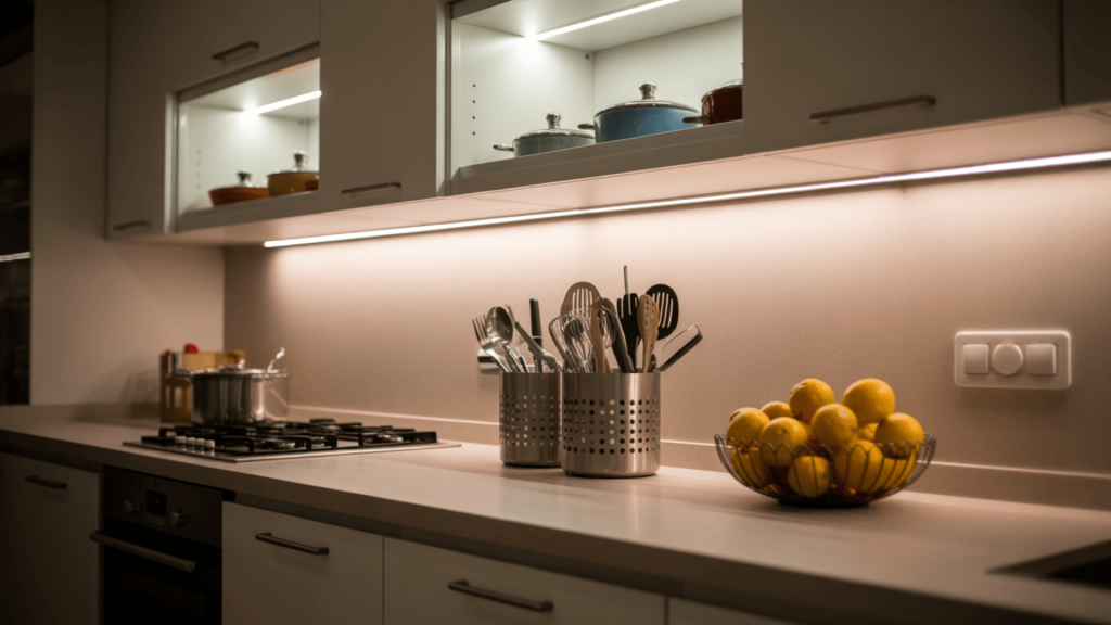 Kitchen-With-Under-Cabinet-And-Over-Cabinet-LED-Lighting-To-Enhance-Visibility-And-Ambience-With-Dimmers