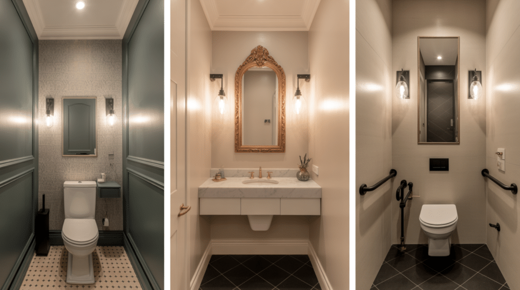 Realistic-Powder-Room-Layouts-For-Small-Medium-And-Accessible-Homes-With-Fixtures-And-Vertical-Storage