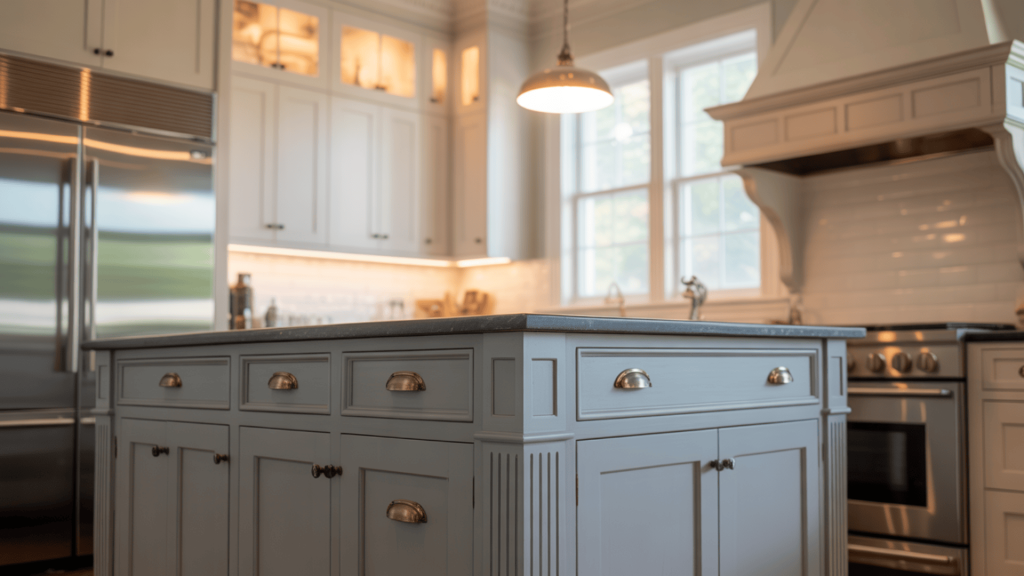 Transitional-Kitchen-With-Shaker-Cabinets-And-Modern-Finishes-In-Harmonious-Blend-Of-Styles