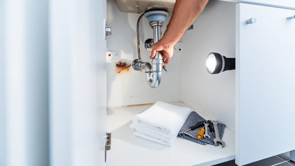 check-under-sink-pipes