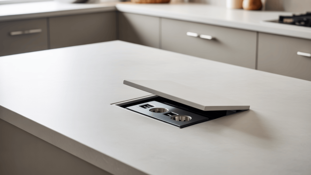 hidden kitchen outlets