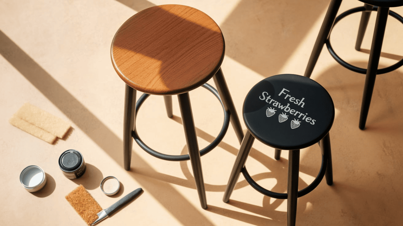 how to paint bar stools
