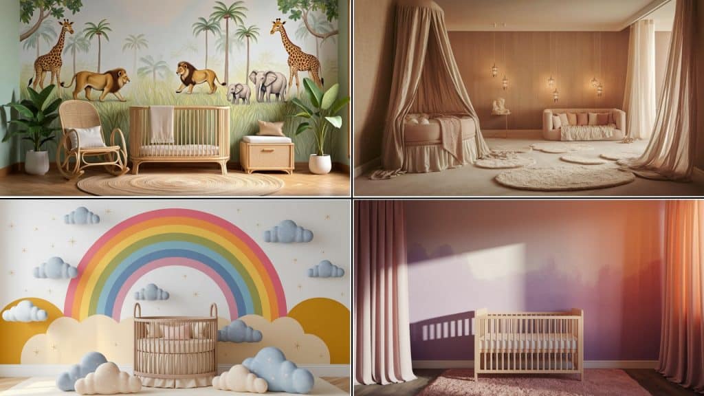 nursery accent wall