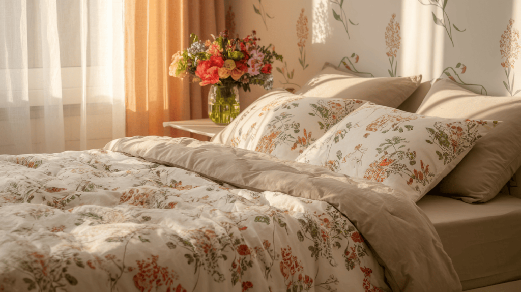 spring floral bedsheet