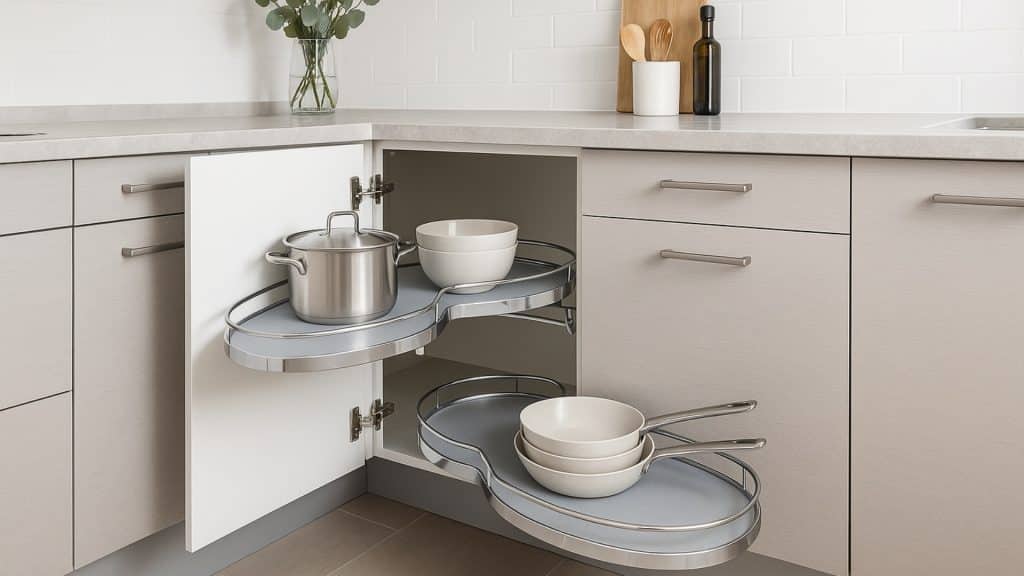 Swing-Out-Shelves